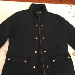 J.Crew Navy Blue Coat XS Quilted Puffer